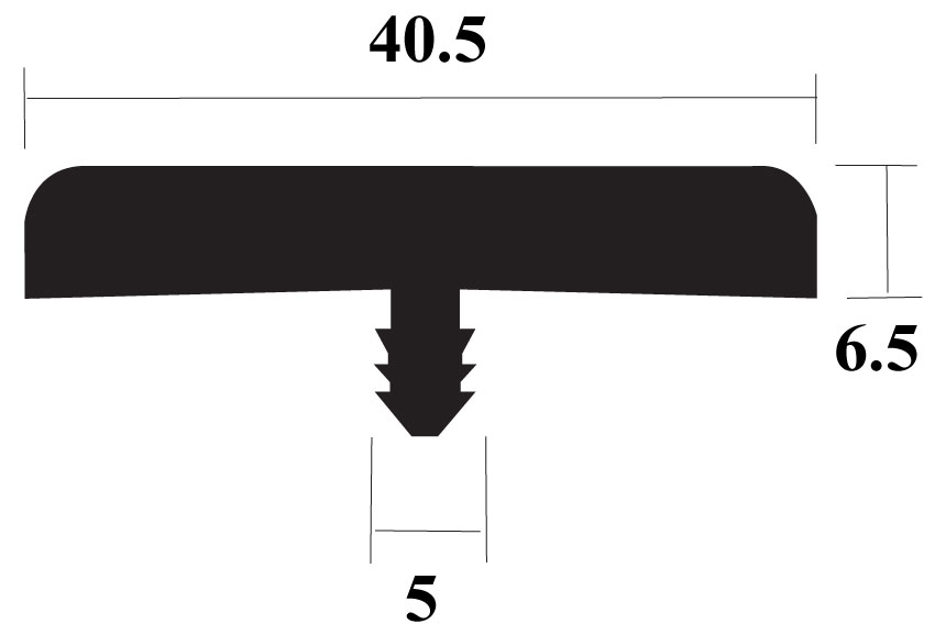 Pvc T Bar Grey Mm Woodworking Machinery Materials And Components