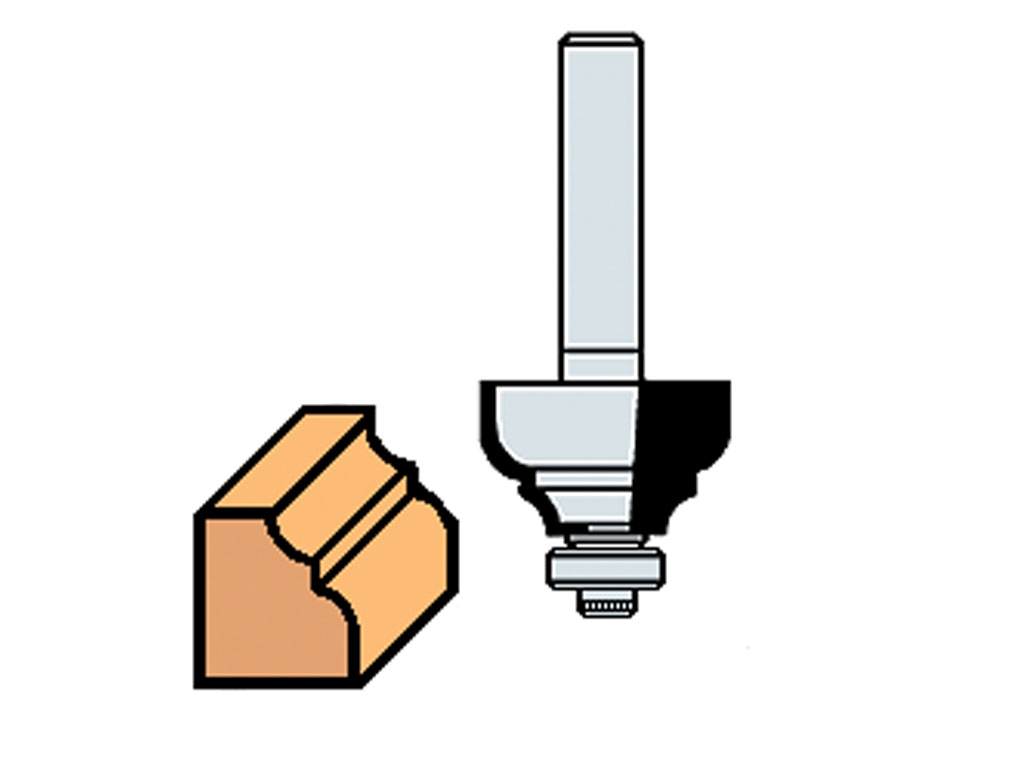 HM Cove & Bead Router Cutter with Bearing 25mm Dia 1142040 | All ...