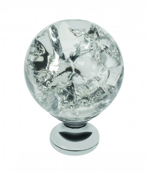 H540 Polished Chrome Crystal Glamour Knob
