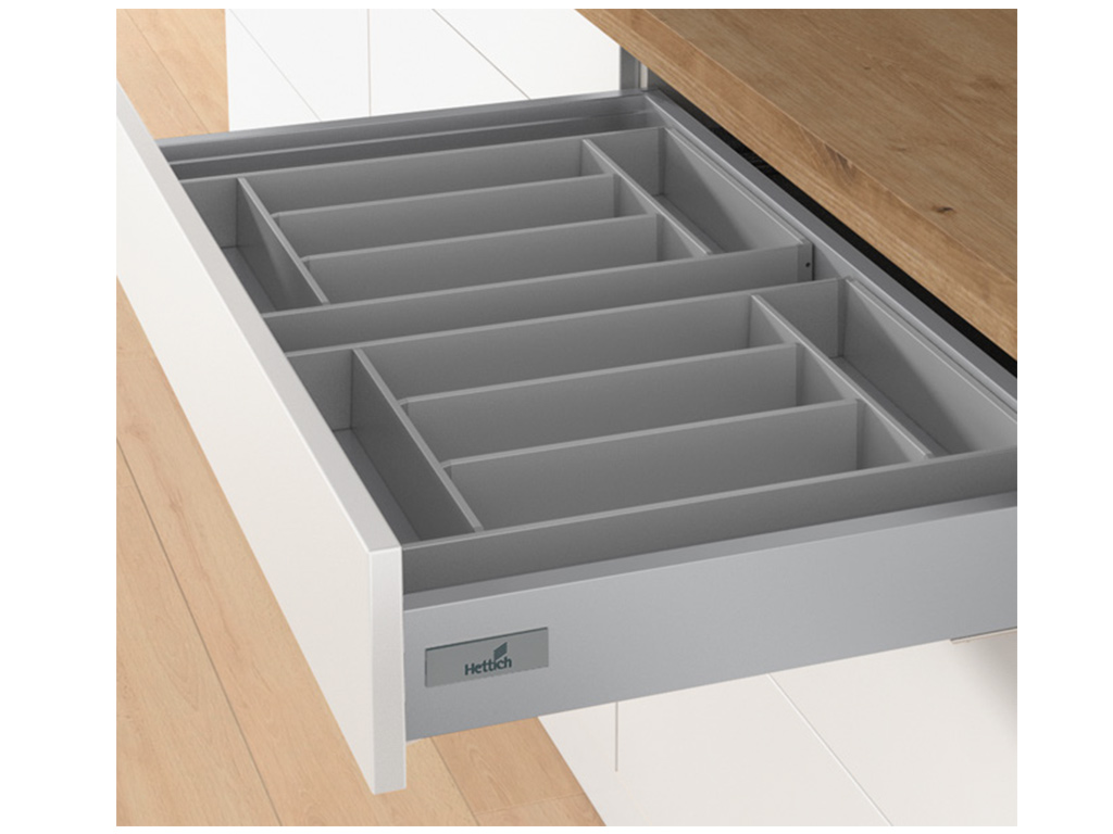 Hettich Atira Orga Tray 610 4501200mm Silver Woodworking Machinery