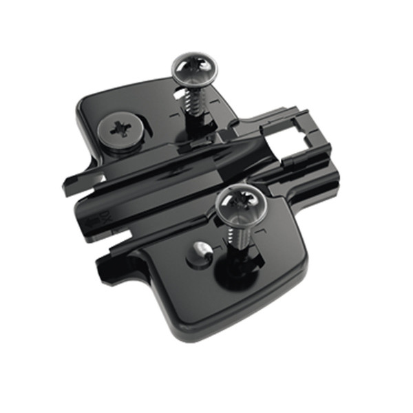 Hettich 3D Black Mounting Plate 5.0mm + WS