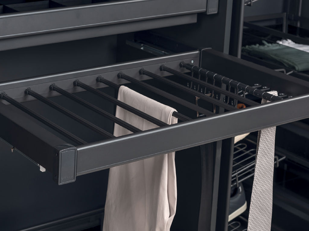 Violet Pull-out Trouser Rack (Detachable) – KOSYS Modular Cabinet Corp.