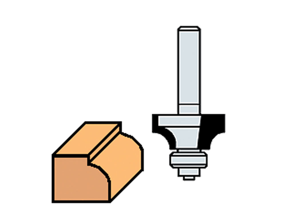R2mm HM Corner Rounding Router Cutter with Ball Bearing 1140123 All Cutters Router Cutters