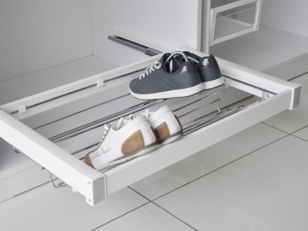 Shoe Holder Pull-Out - White Frame Soft Close