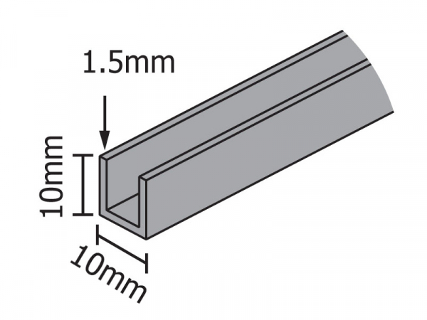 3m - Natural Lower Guide Rail