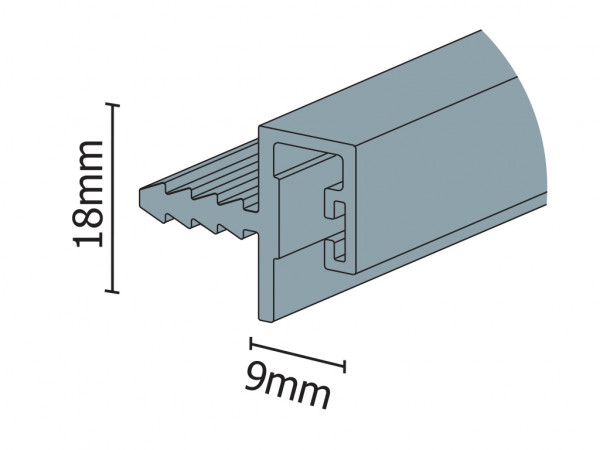 3m - Overlay Mini Cabinet Upper Guide Rail
