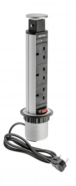 Pull-Out Power Sockets x 3 Round