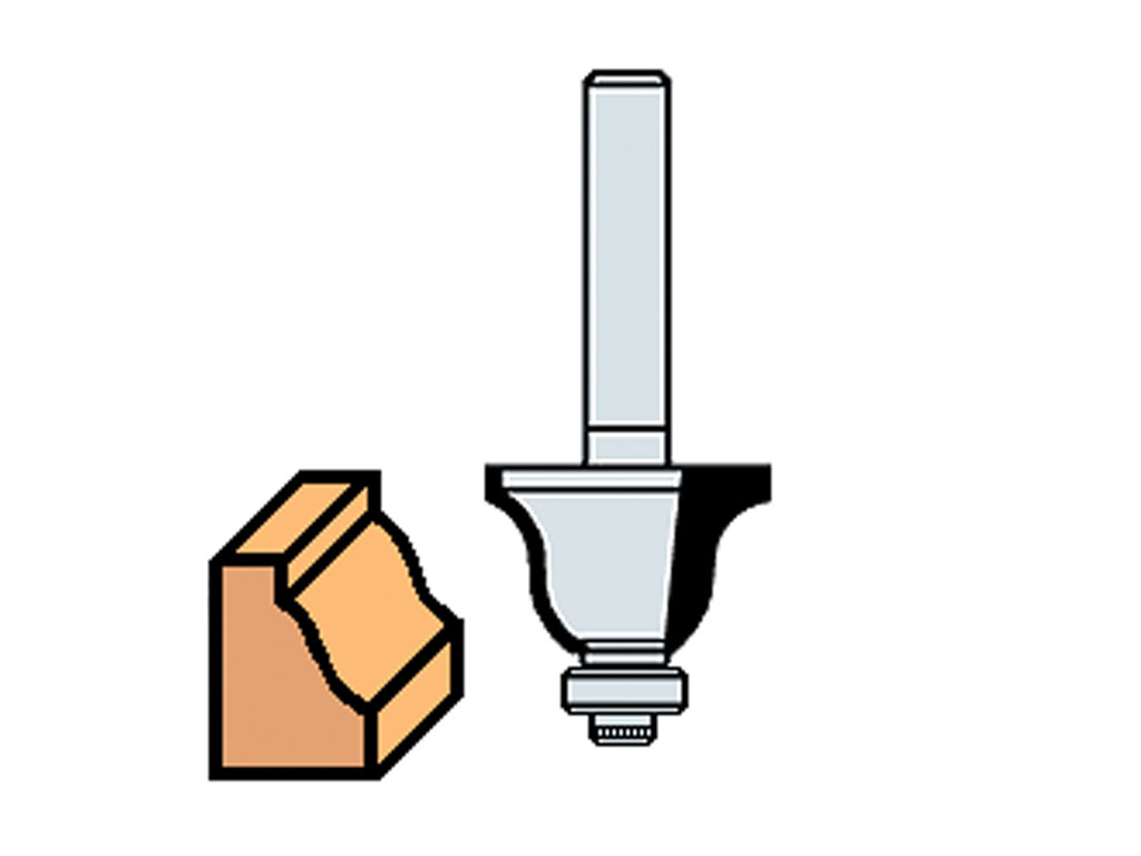 Roman Ogee with Bearing Cutters | Router Cutters | Accessories | Hand ...