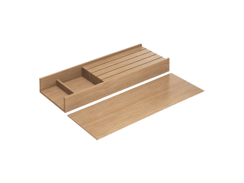 Hettich Arcitech Orga Tray 230 Knife Holder 150mm 275mm Oak