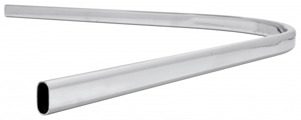 90˚ Curved Hanging Rail - Chrome Plated Steel
