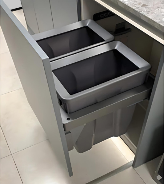 ECLIPSE WASTE BIN 600mm 60L Anthracite SC