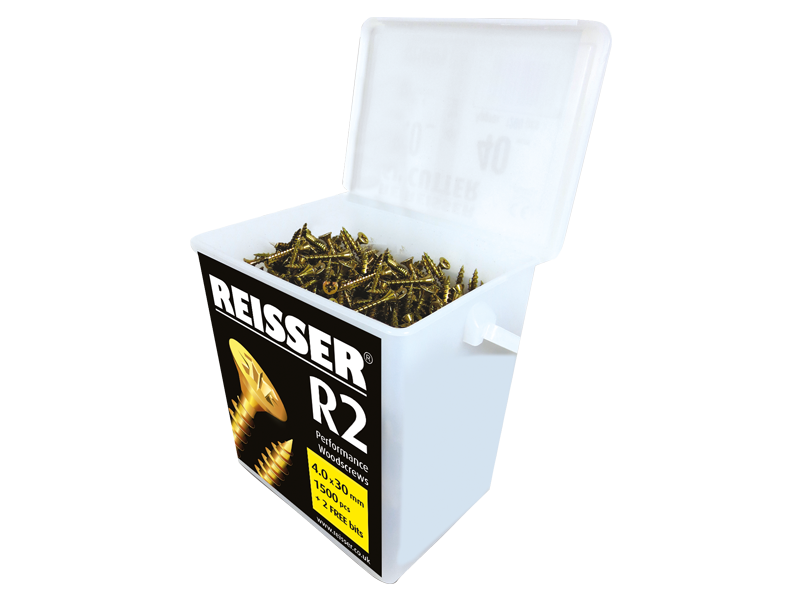 R2 WOOD SCREW TUBS CKS POZI Y/T R2 Wood Screws Tubs Reisser Screws