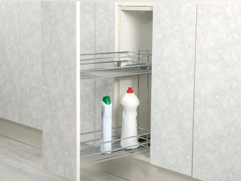 ECO 200mm BOTTLE HOLDER WITH TANDEM RAIL Pull Outs eco Kitchen