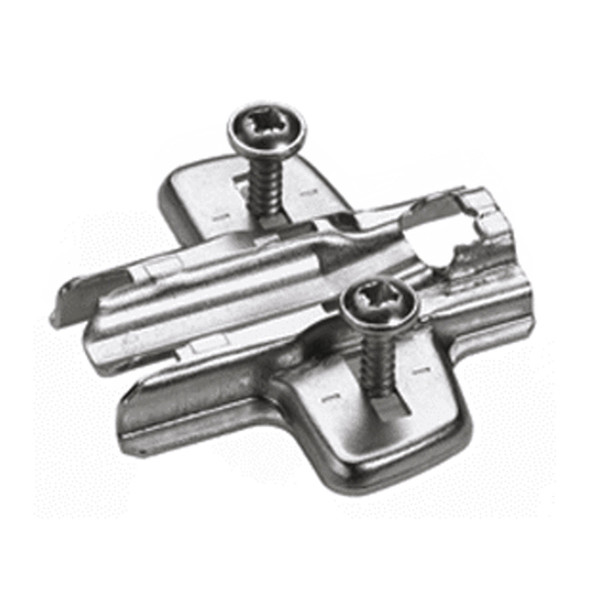 Het Cross mounting plate with expanding sockets and special screws